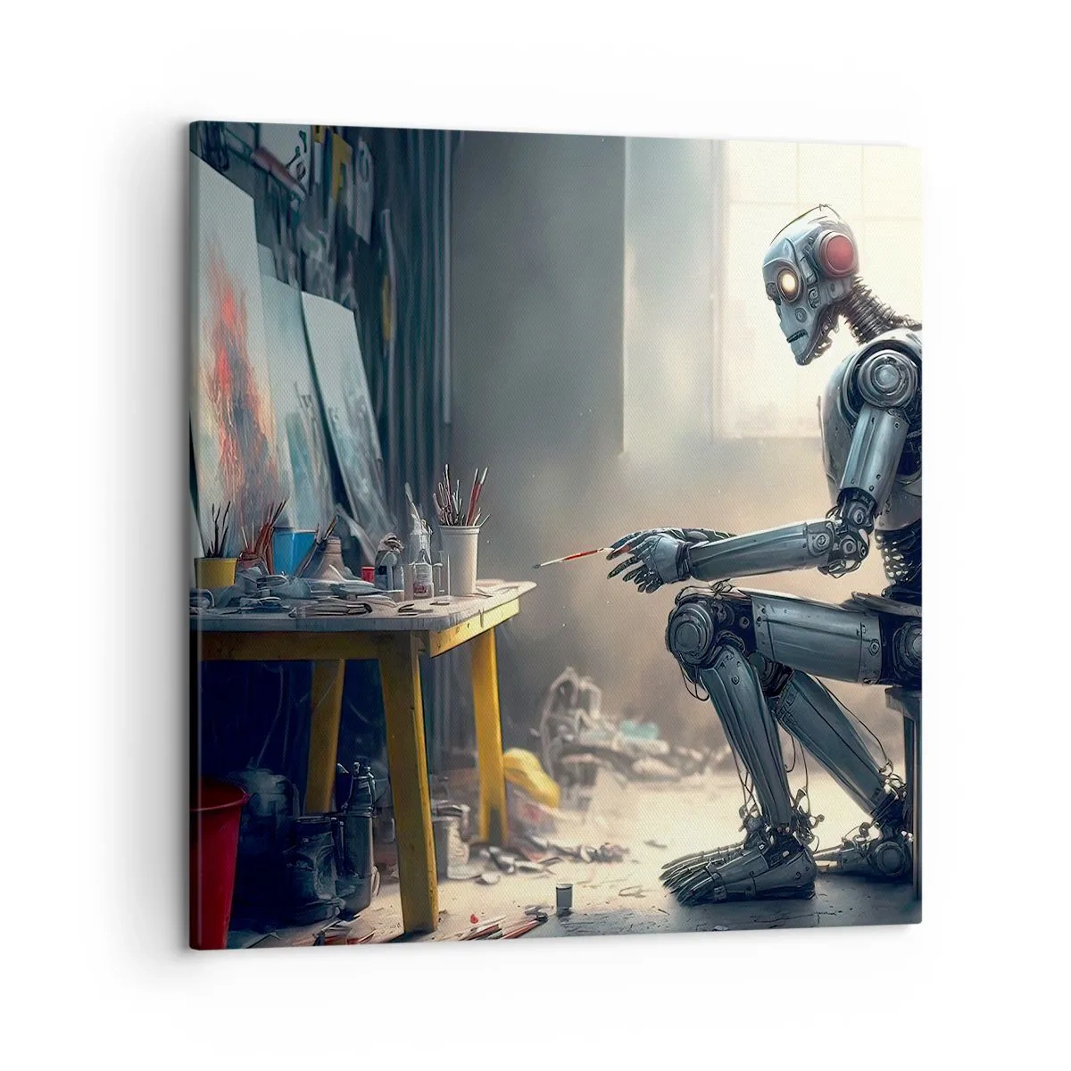 Bild auf Leinwand - Leinwandbild - Schöpfungsakt - 50x50 cm