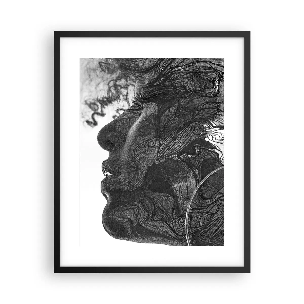 Poster in einem schwarzem Rahmen - Verstrickt in Träume - 40x50 cm