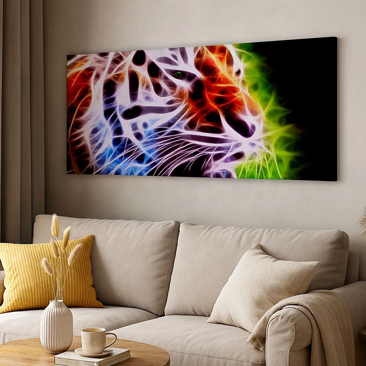Bild auf Leinwand - Leinwandbild - Schreckliche Aura - 100x40 cm