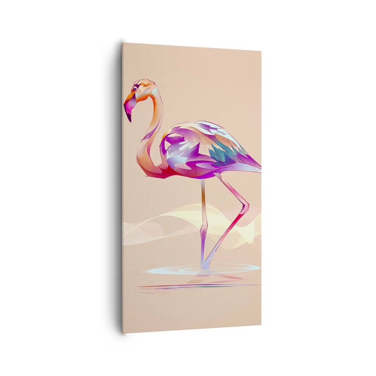 Bild auf Leinwand - Leinwandbild - Der Vogel der guten Gefühle - 65x120 cm