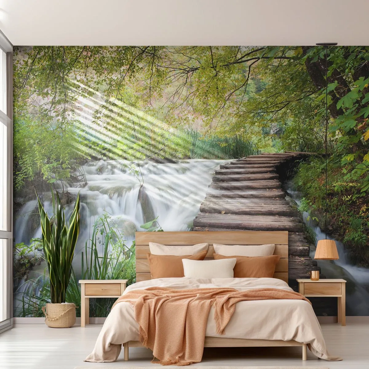 Fototapete Premium Canvas - Das Wasser ist überhaupt nicht ruhig - Landschaft, Kroatien, Natur - 350x256 cm