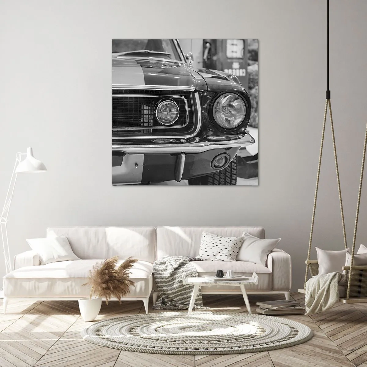 Bild auf Leinwand - Leinwandbild - Wilder Ritt - 70x70 cm