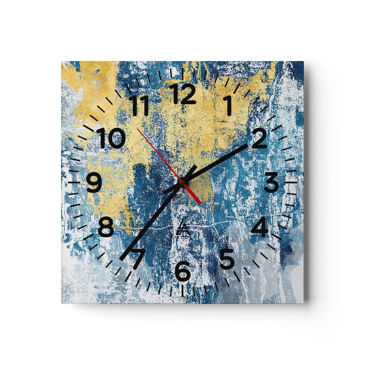 Wanduhr - Glasuhr - Abstraktion voller Wetter - 30x30 cm