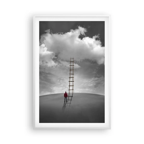 Poster in einem weißen Rahmen - Alles ist möglich - 61x91 cm