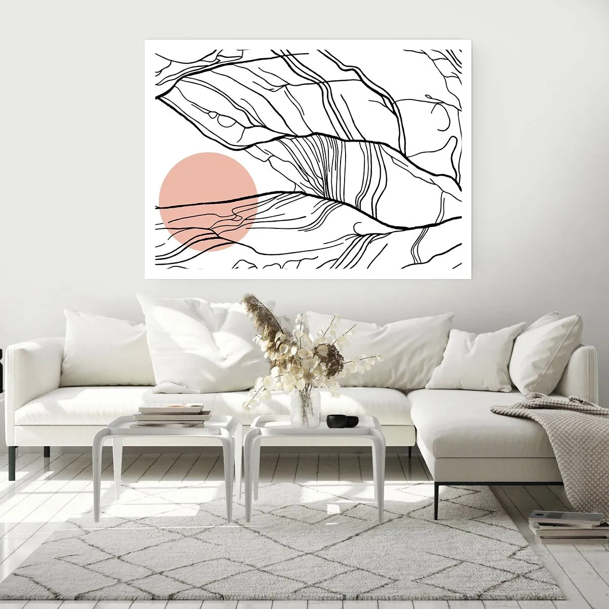 Poster - In einem Netz aus Zweigen - 70x50 cm