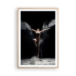 Poster in einem Rahmen aus heller Eiche - Elfen existieren - 61x91 cm