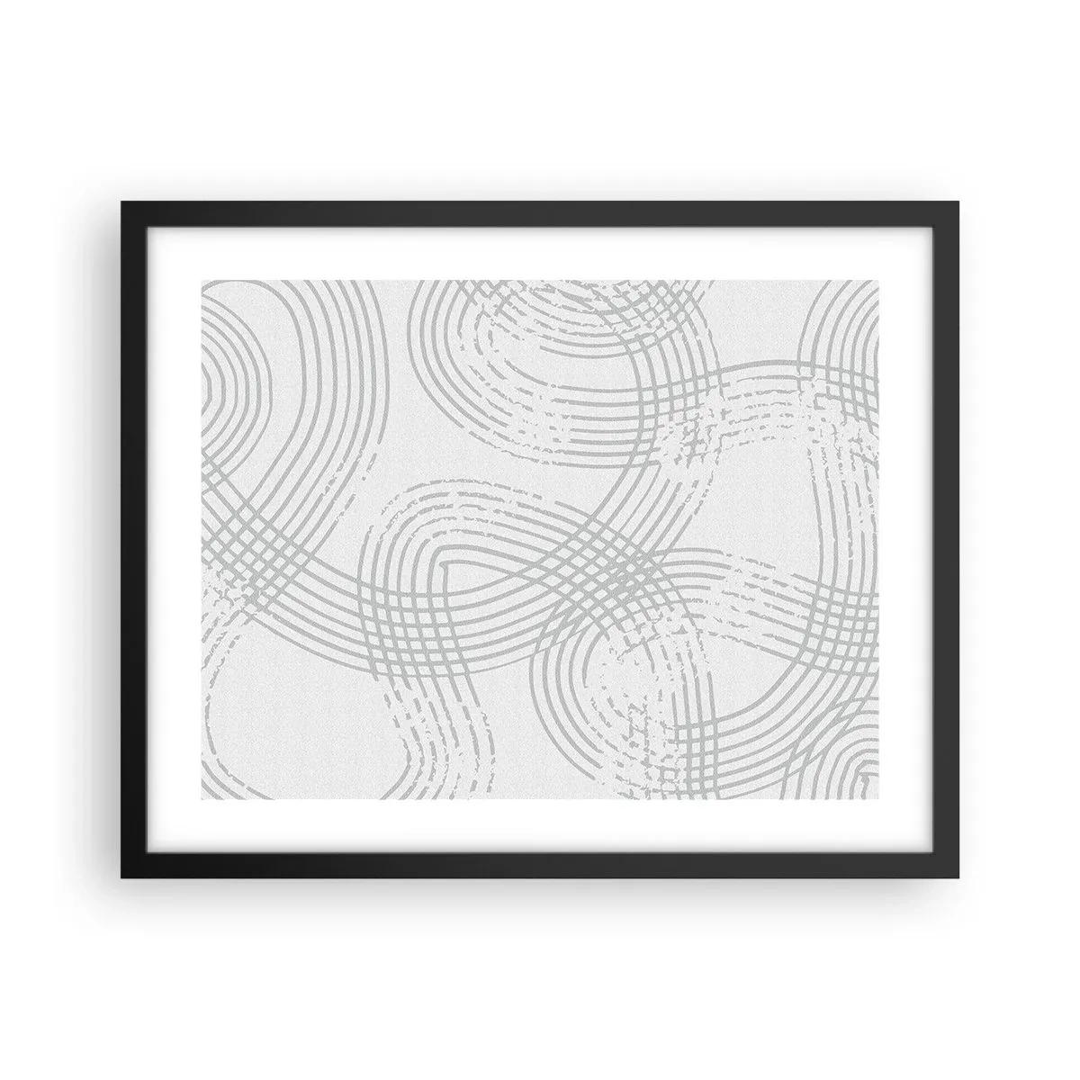 Poster in einem schwarzem Rahmen - Es gibt keinen einfachen Weg - 50x40 cm