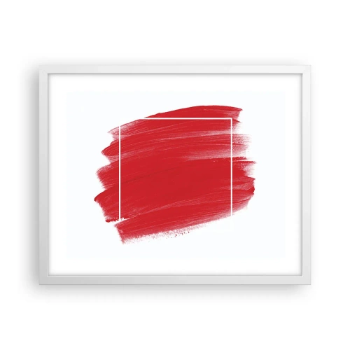 Poster in einem weißen Rahmen - Aus dem Rahmen - 50x40 cm