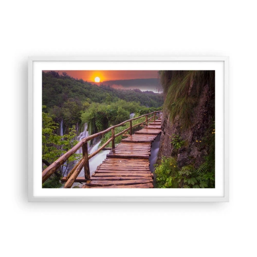 Poster in einem weißen Rahmen - Schönheit jenseits des Glaubens - 70x50 cm