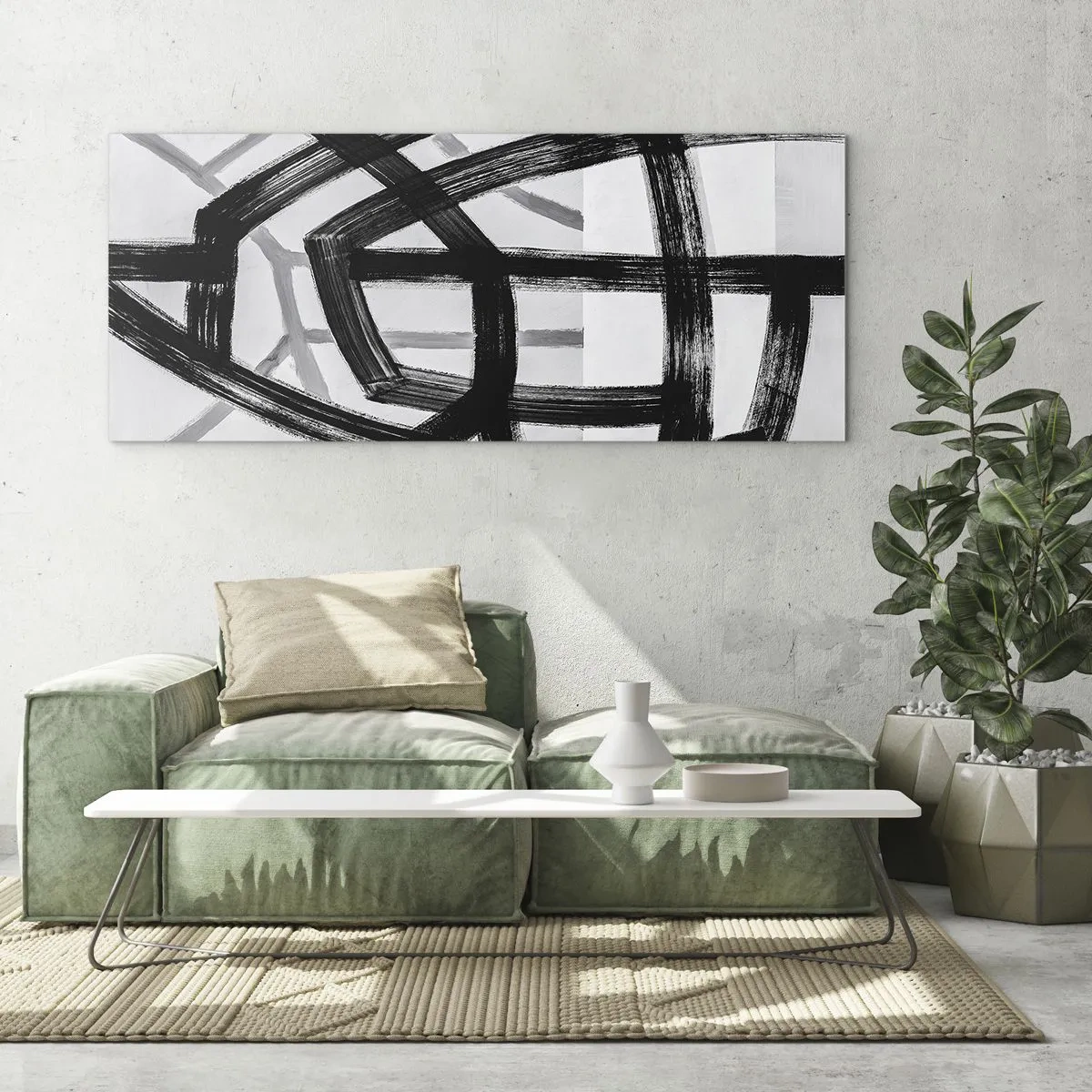 Glasbild - Bild auf glas - Bautiefe - 100x40 cm