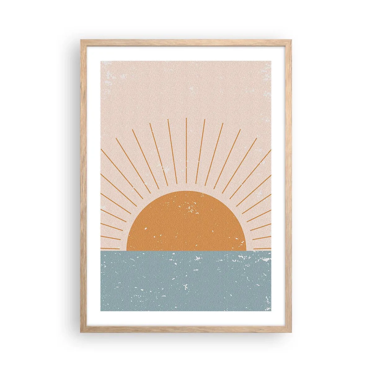 Poster in einem Rahmen aus heller Eiche - Alltägliches Wunder - 50x70 cm