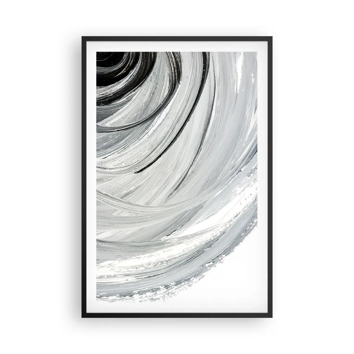 Poster in einem schwarzem Rahmen - Orbitale Komposition - 61x91 cm