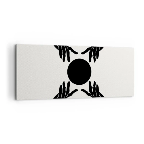 Bild auf Leinwand - Leinwandbild - Geheimes Zeichen - 100x40 cm