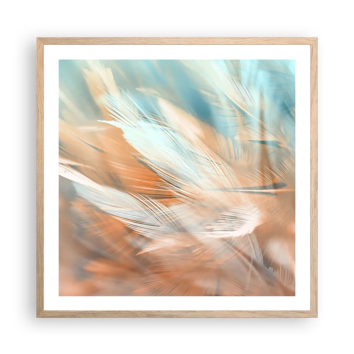 Poster in einem Rahmen aus heller Eiche - Im Land der Sanftmut - 60x60 cm