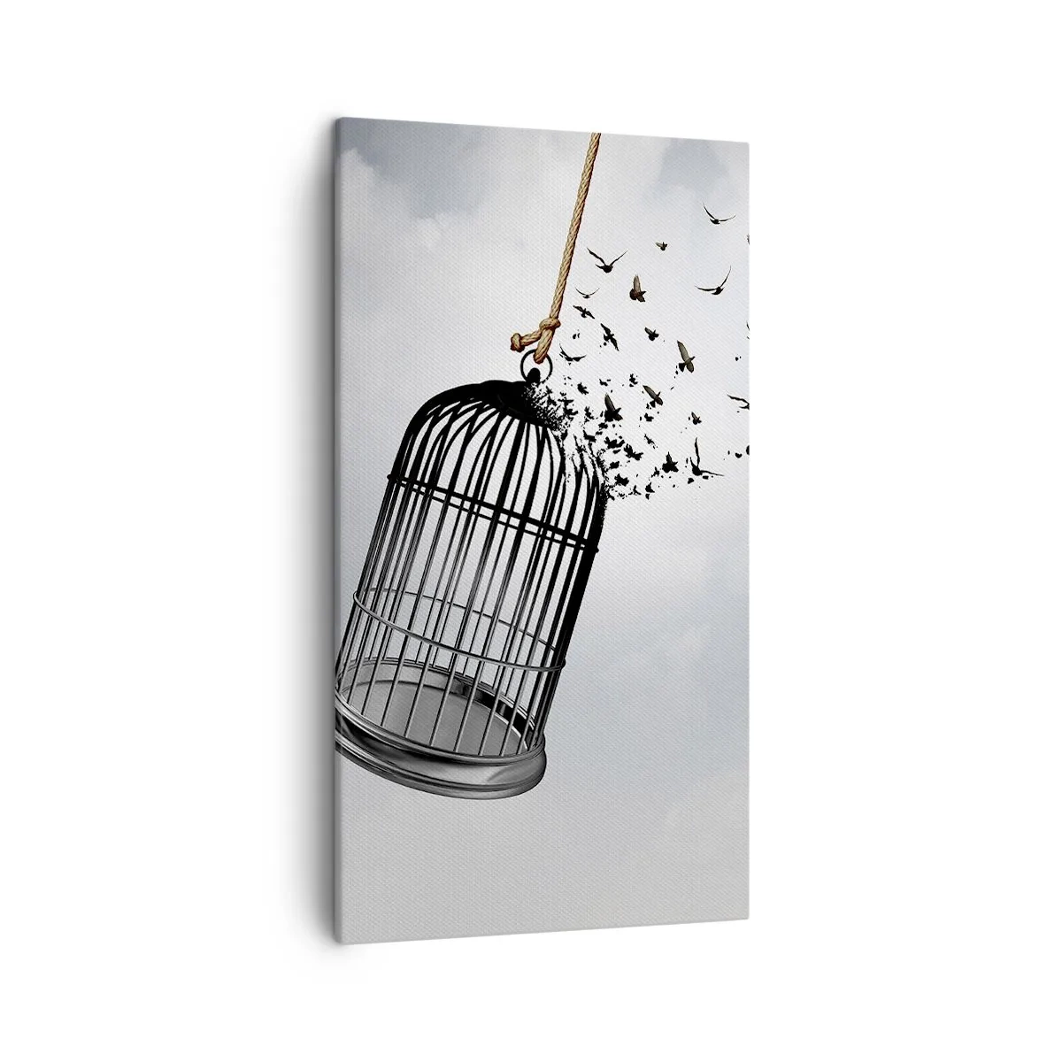 Bild auf Leinwand - Leinwandbild - Glaube ... Hoffnung ... Freiheit! - 45x80 cm