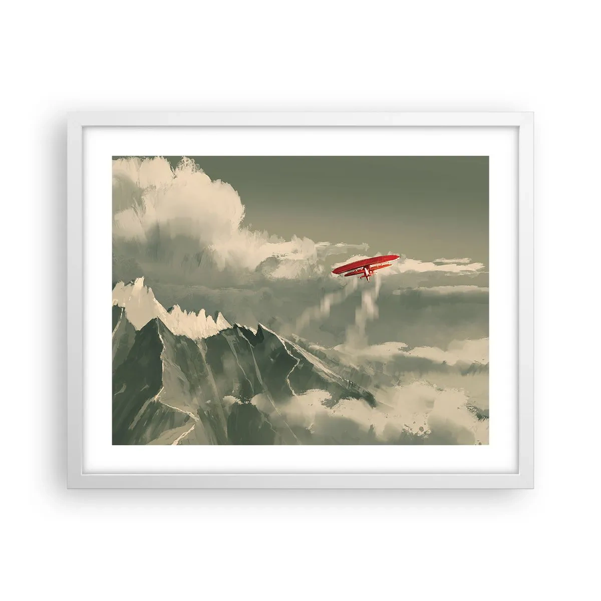 Poster in einem weißen Rahmen - Furchtloser Pionier - 50x40 cm