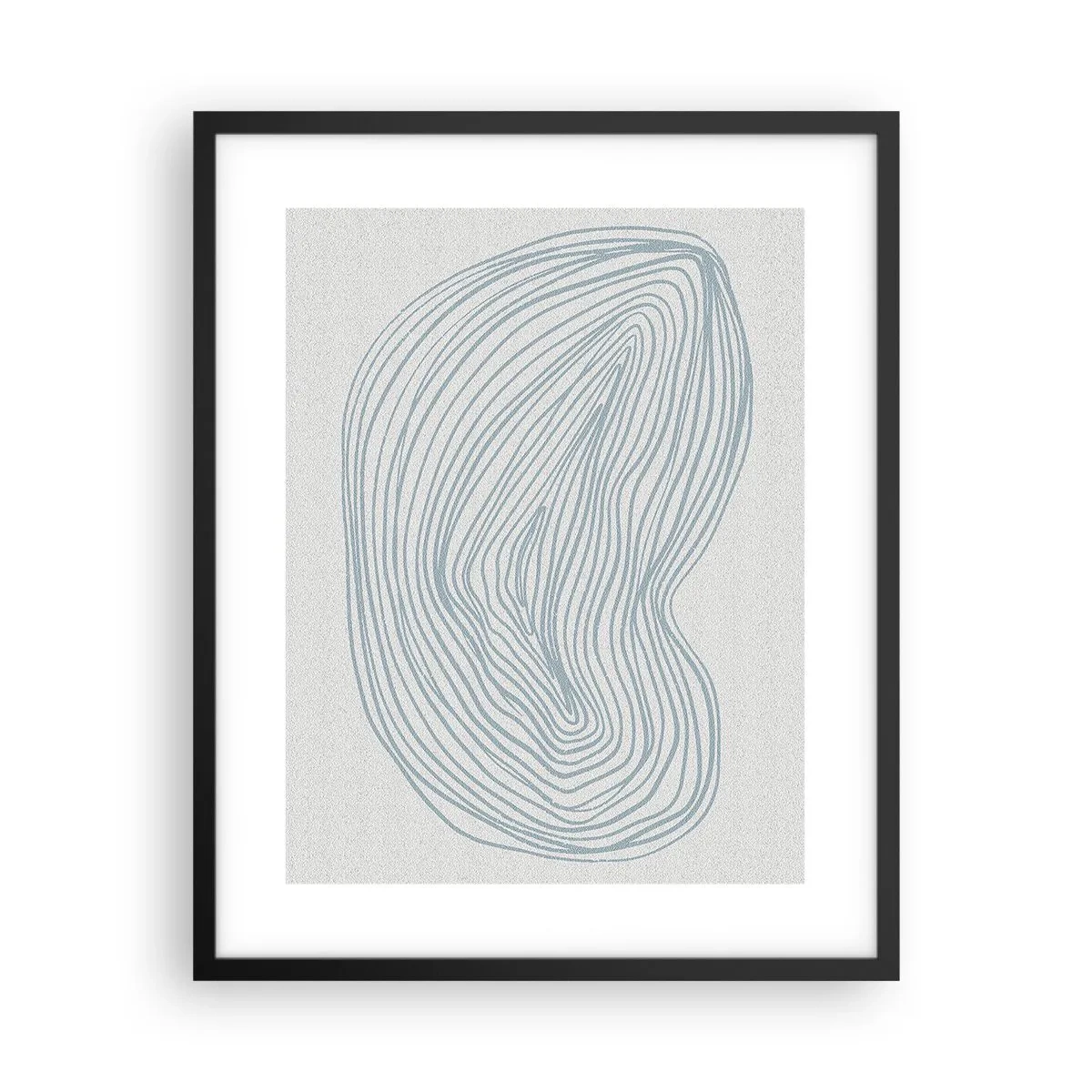 Poster in einem schwarzem Rahmen - Das Lächeln der Wassertropfen - 40x50 cm