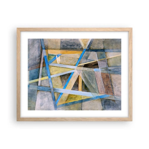 Poster in einem Rahmen aus heller Eiche - Gerade oder diagonal? - 50x40 cm