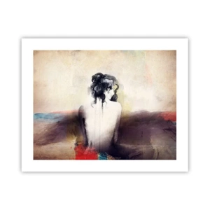 Poster - Glatte Linien, ovale Formen - 50x40 cm