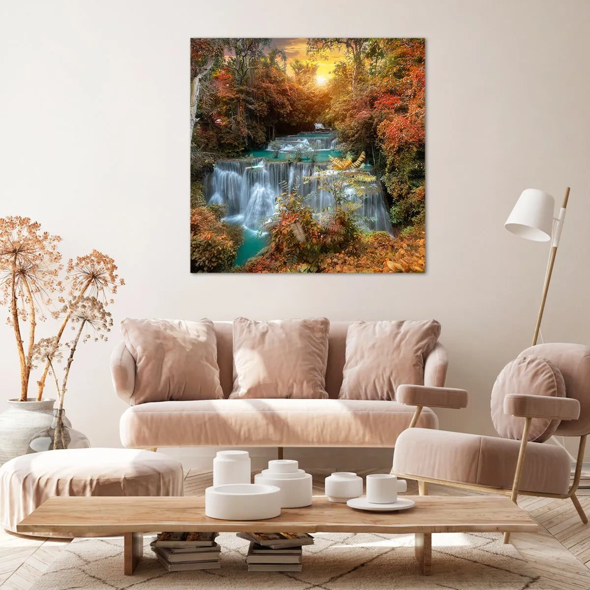 Bild auf Leinwand - Leinwandbild - Versteckter Schatz des Waldes - 70x70 cm