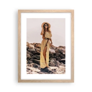 Poster in einem Rahmen aus heller Eiche - Die Magie der Steine - 30x40 cm