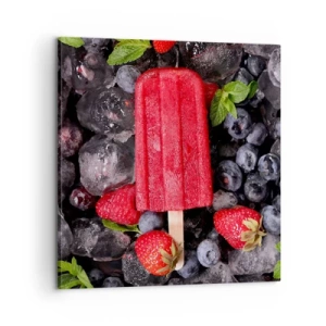 Bild auf Leinwand - Leinwandbild - So schmeckt der heiße Sommer - 60x60 cm