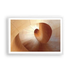 Poster in einem weißen Rahmen - Architektonische Serpentine - 91x61 cm