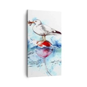 Bild auf Leinwand - Leinwandbild - Erfolgreicher Fang - 45x80 cm