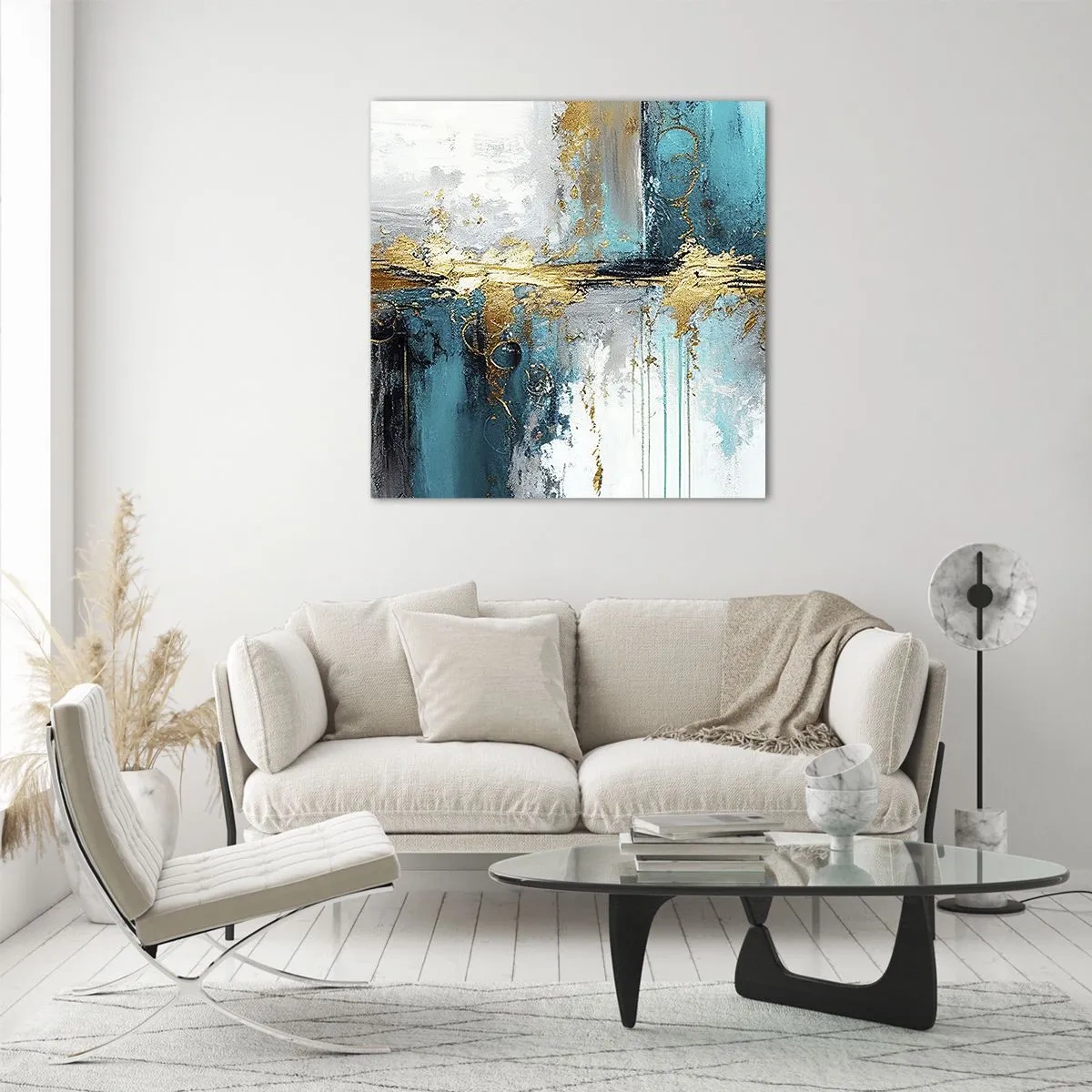 Glasbild - Bild auf glas - Alles fließt - 30x30 cm