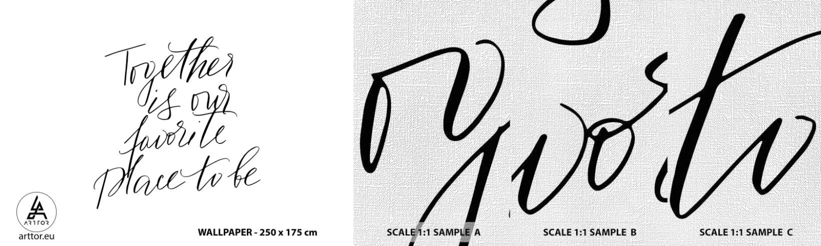 Fototapeten Muster Premium Canvas - Fühlst du das auch? - Typografie, Bejahung, Maxime - 100x30 cm