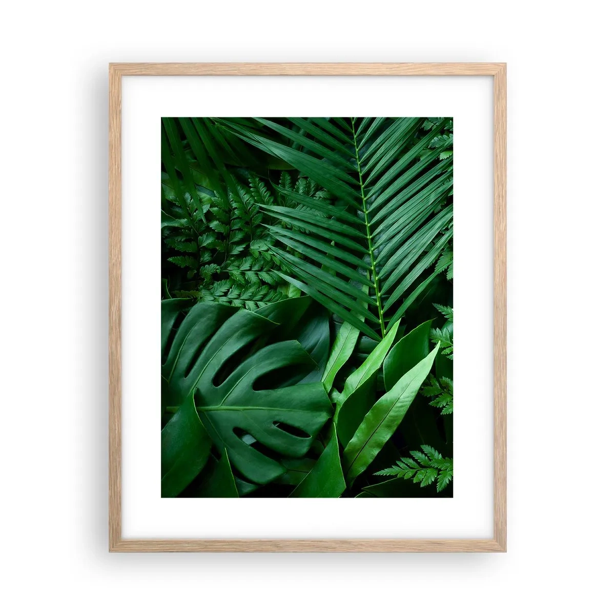 Poster in einem Rahmen aus heller Eiche - Eingebettet ins Grüne - 40x50 cm