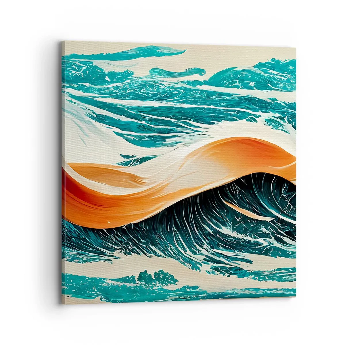 Bild auf Leinwand - Leinwandbild - Traum eines Surfers - 70x70 cm