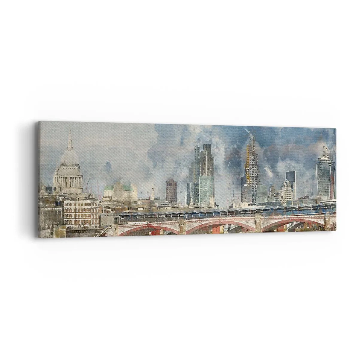 Bild auf Leinwand - Leinwandbild - London in seiner ganzen Pracht - 90x30 cm
