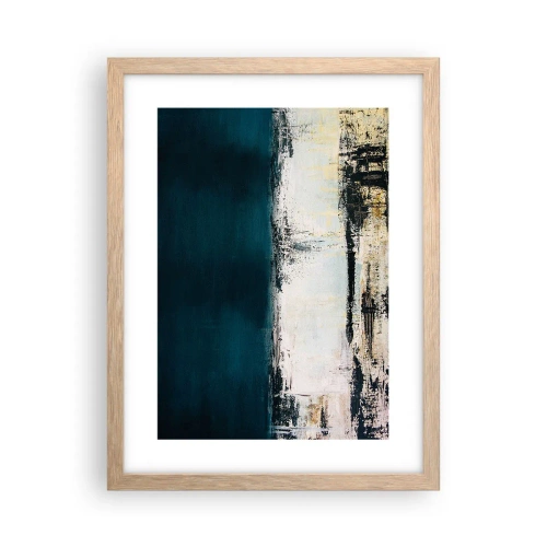 Poster in einem Rahmen aus heller Eiche - Horizontale Komposition - 30x40 cm