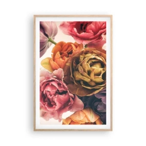 Poster in einem Rahmen aus heller Eiche - Eine Feier des Lebens - 61x91 cm