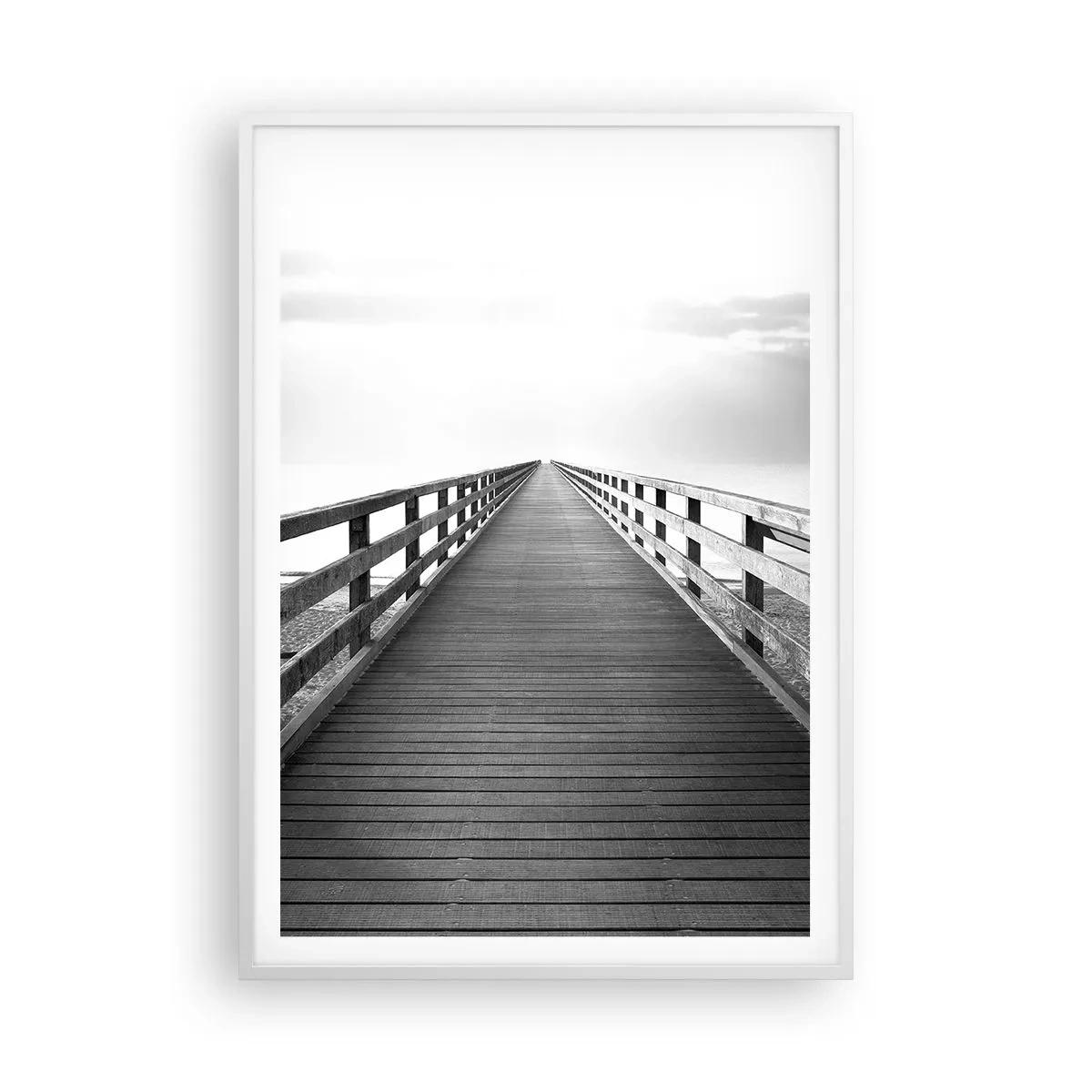 Poster in einem weißen Rahmen - In die Ferne ... - 70x100 cm