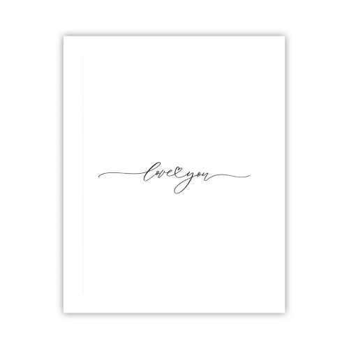 Poster - Schwarz auf weiß - 40x50 cm