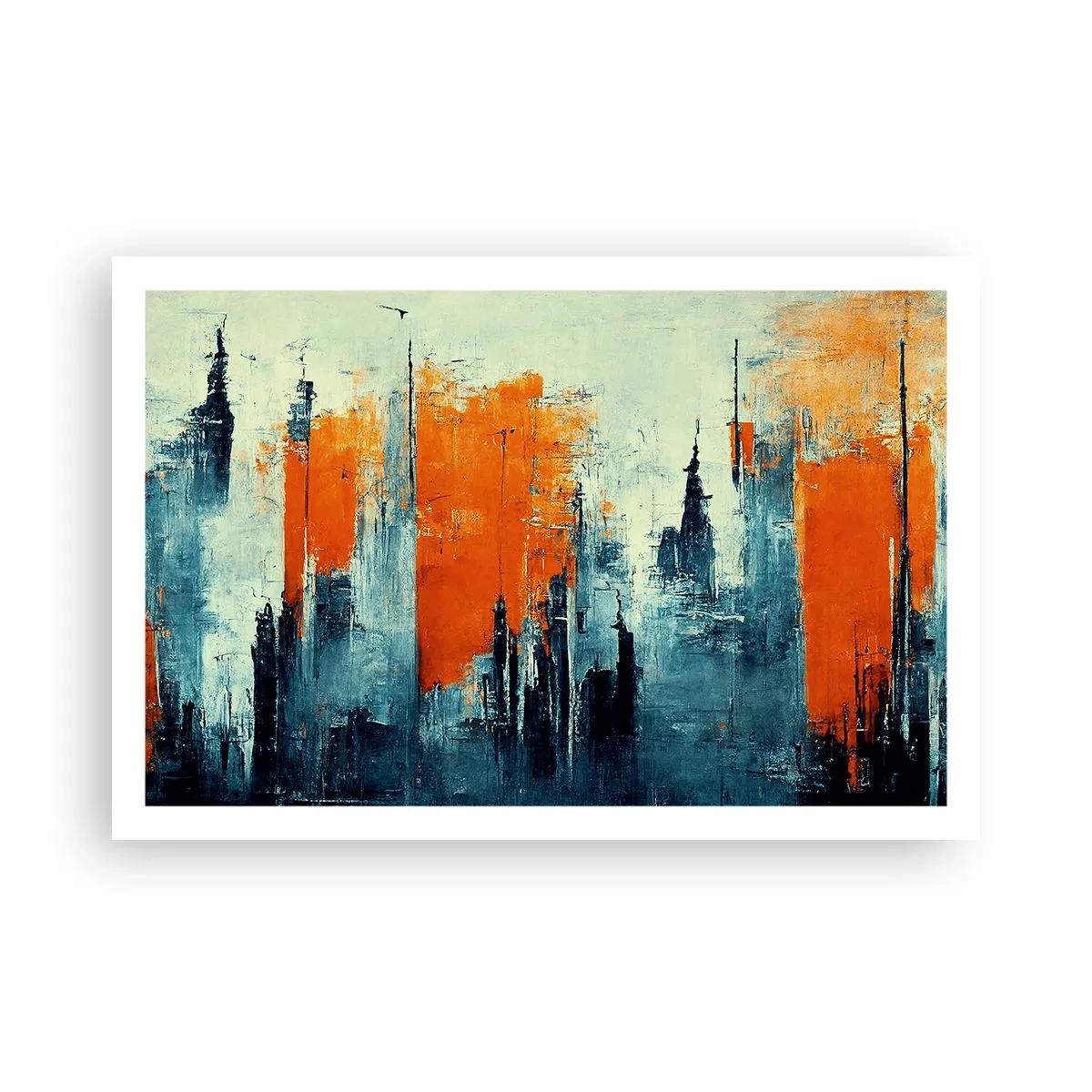 Poster - Moderne Landschaft - 91x61 cm