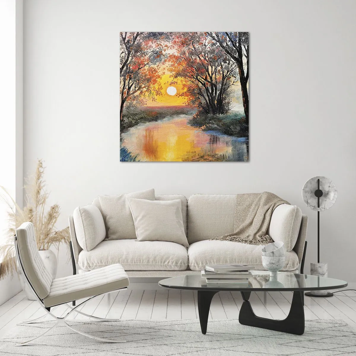Glasbild - Bild auf glas - Herbststimmung - 30x30 cm