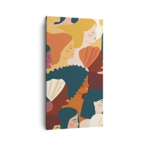 Bild auf Leinwand - Leinwandbild - Nur Weiblichkeit - 45x80 cm