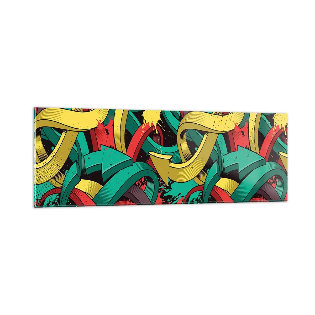 Glasbild - Bild auf glas - Welcher Weg zum Ziel? - 90x30 cm