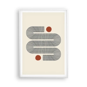 Poster in einem weißen Rahmen - Vom Anfang bis zum Ende - 70x100 cm