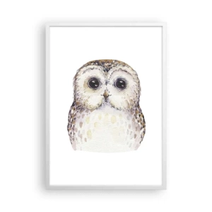 Poster in einem weißen Rahmen - Schau mir in die Augen - 50x70 cm