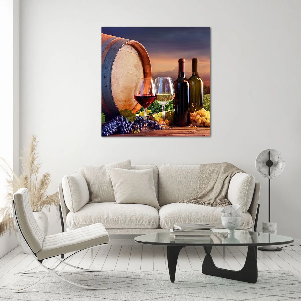 Glasbild - Bild auf glas - Hier schmeckt das Leben - 40x40 cm