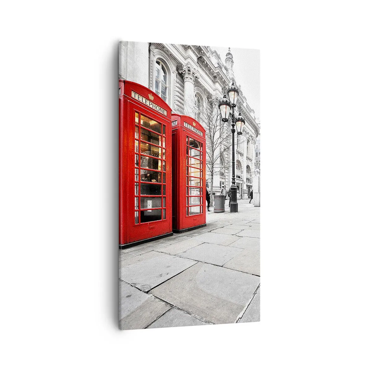 Bild auf Leinwand - Leinwandbild - Willkommen in London - 55x100 cm