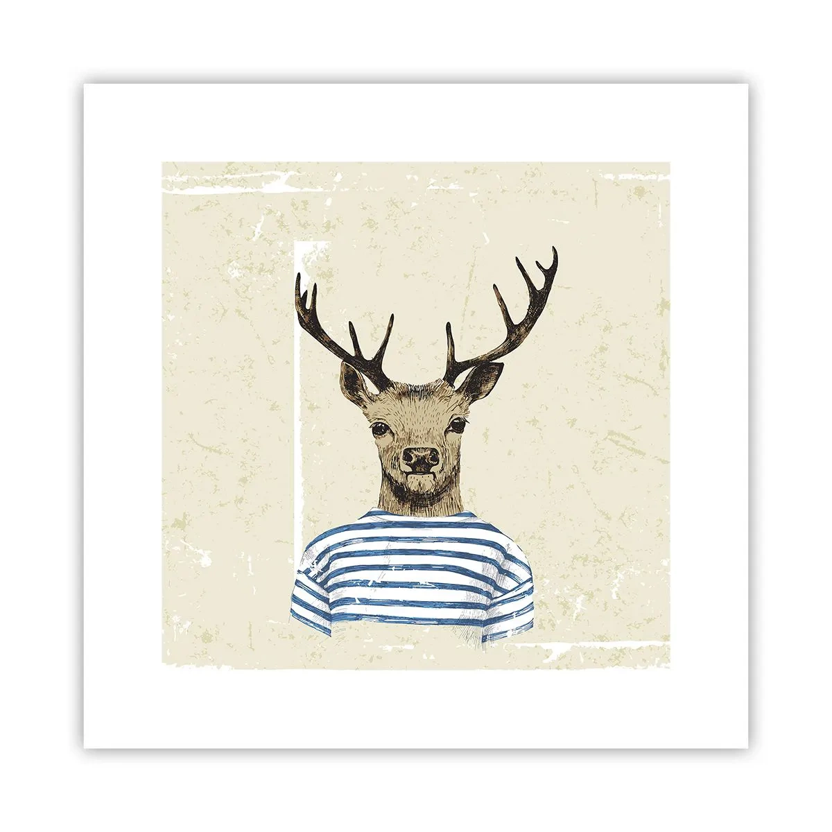 Poster - Weil ich gestreifte T-Shirts mag! - 30x30 cm
