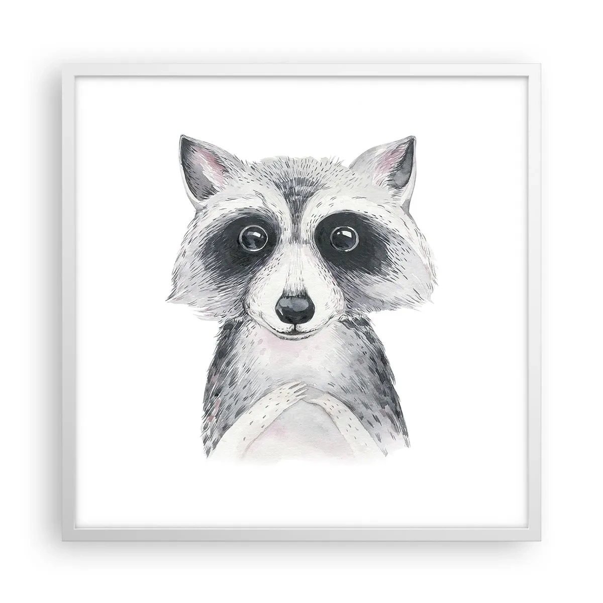 Poster in einem weißen Rahmen - Ein Moment zum Bewegen - 60x60 cm