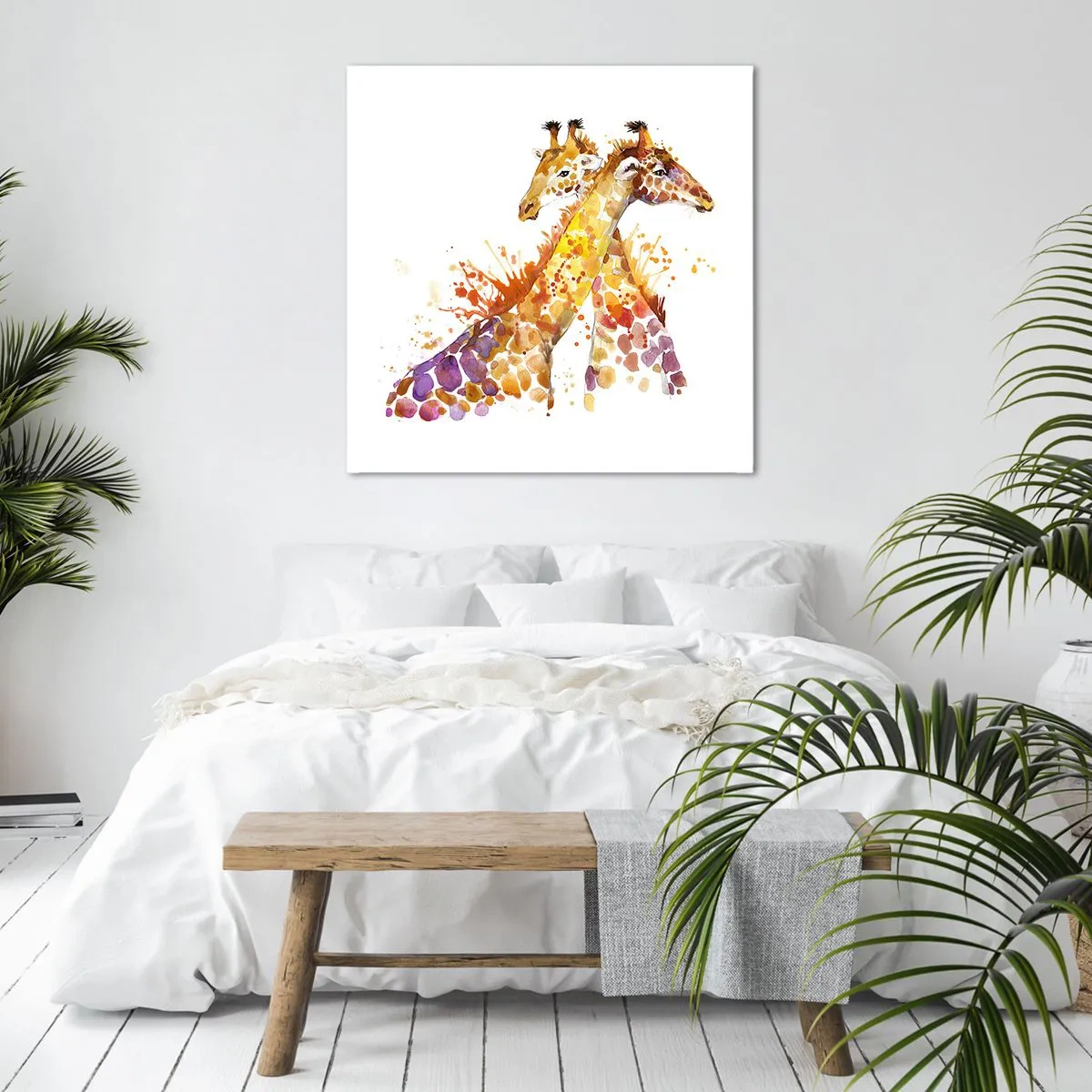 Bild auf Leinwand - Leinwandbild - Ist es Freundschaft oder ist es Baby? - 70x70 cm