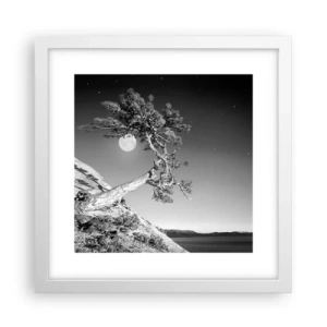 Poster in einem weißen Rahmen - Siegreiche Kämpferin - 30x30 cm