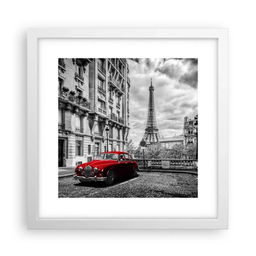 Poster in einem weißen Rahmen - Raubtier in der Stadt - 30x30 cm